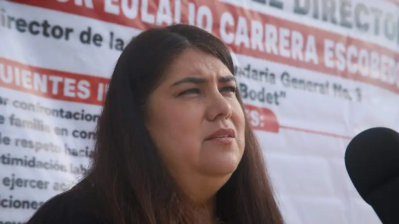 Liliana Beatriz Nava Galindo, delegada sindical de la Secundaria General Jaime Torres Bodet 